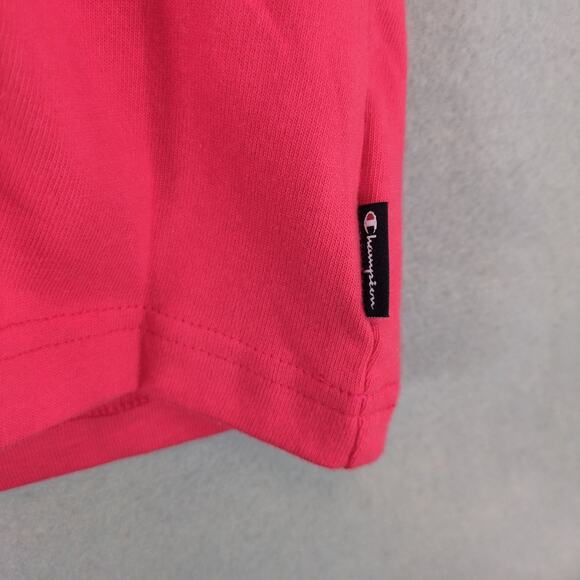 NWT Champion Men's L Logo Rugby Polo Shirt, Red White, Oversized Baggy Retro - Picture 4 of 6